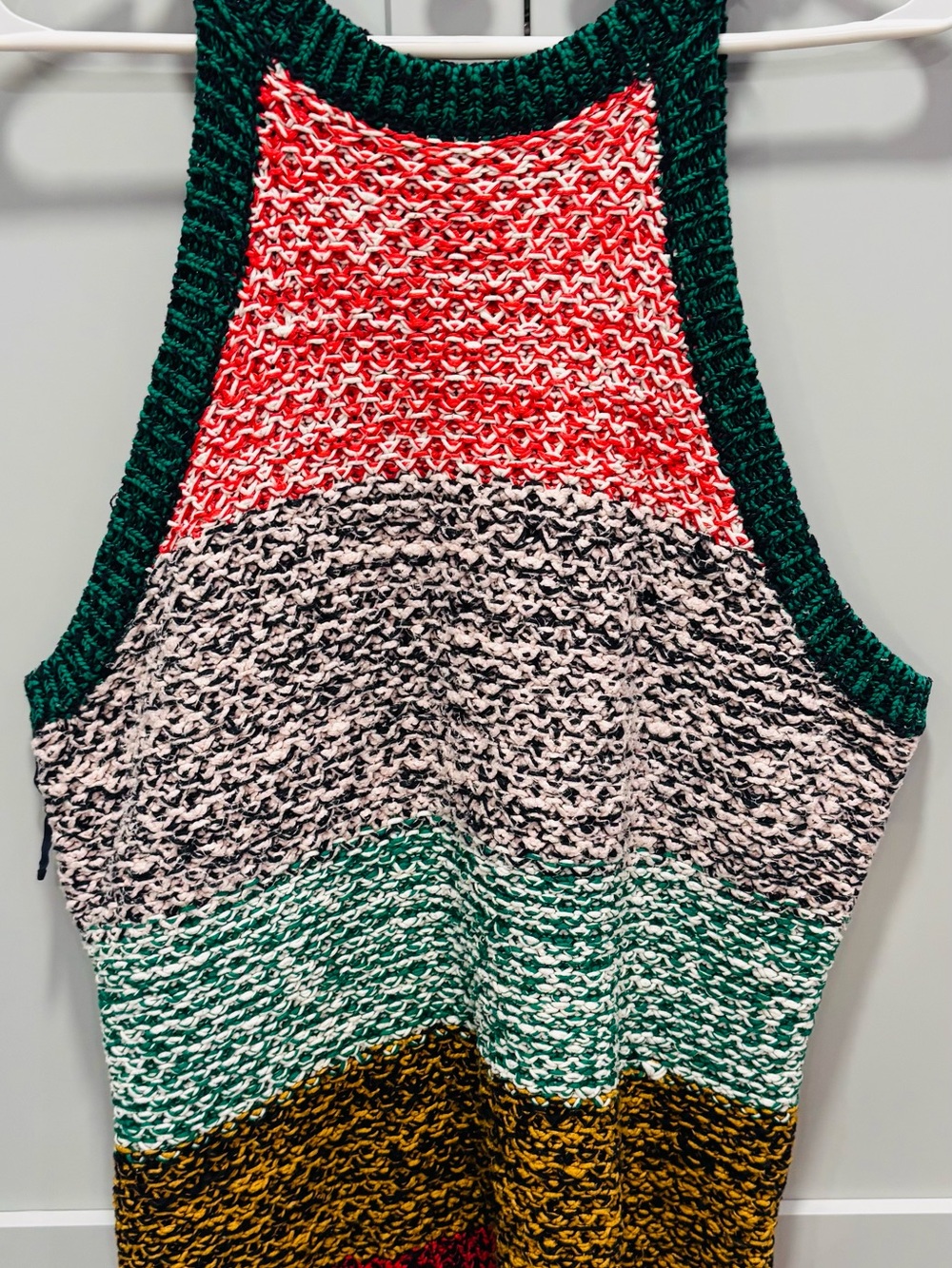 Anthropologie Maeve Knit Harmony Tank Striped Top in Multicolor NWOT Size XL - Picture 3 of 7